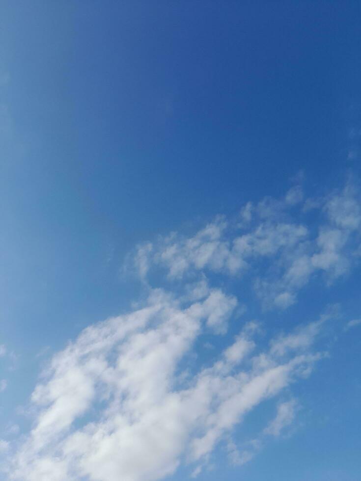 The white clouds on the blue sky are perfect for the background.  Skyscape on Lombok Island, Indonesia photo