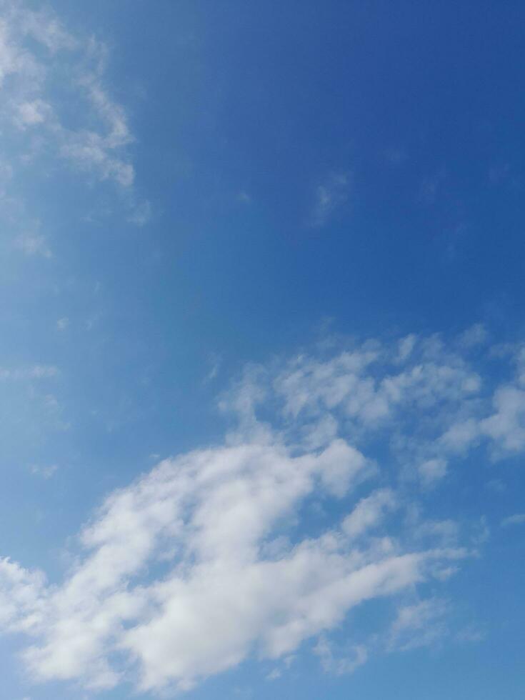 The white clouds on the blue sky are perfect for the background.  Skyscape on Lombok Island, Indonesia photo