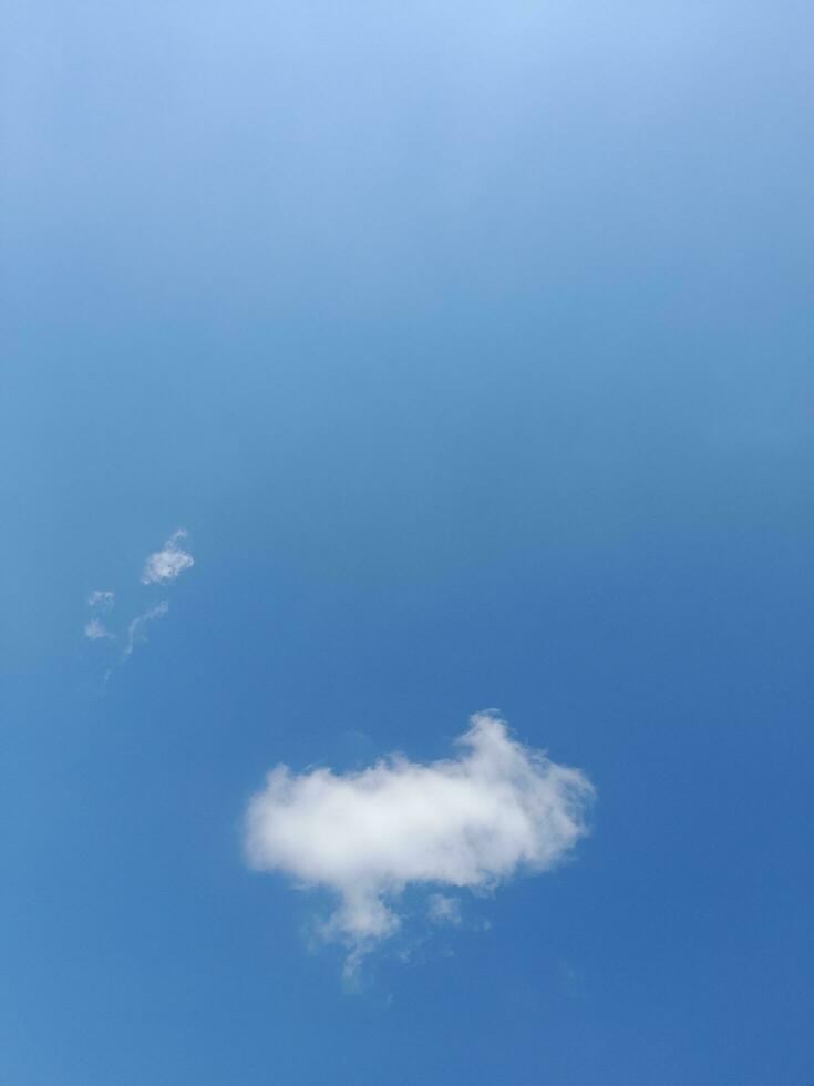 The white clouds on the blue sky are perfect for the background.  Skyscape on Lombok Island, Indonesia photo