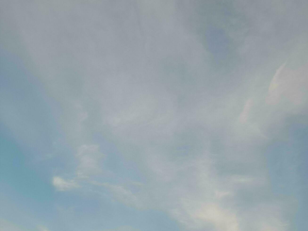 The white clouds on the blue sky are perfect for the background.  Skyscape on Lombok Island, Indonesia photo