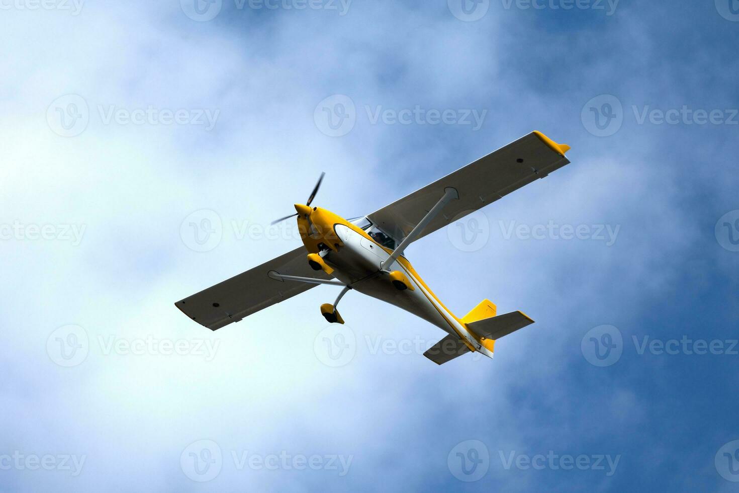 Ultralight airplane flying photo