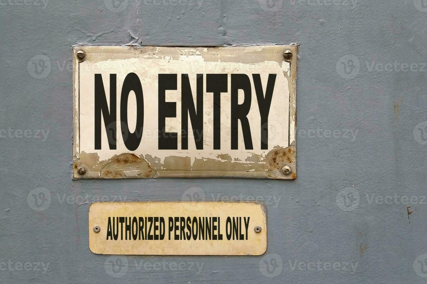 No entry, authorized personnel only sign photo