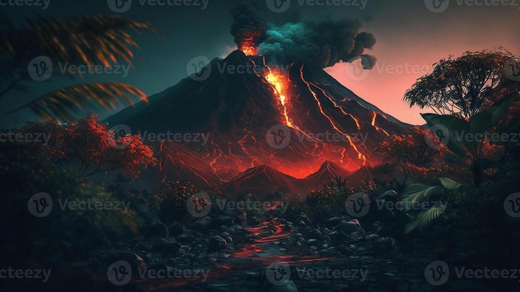 Volcanic Eruption Mountain Explosion photo