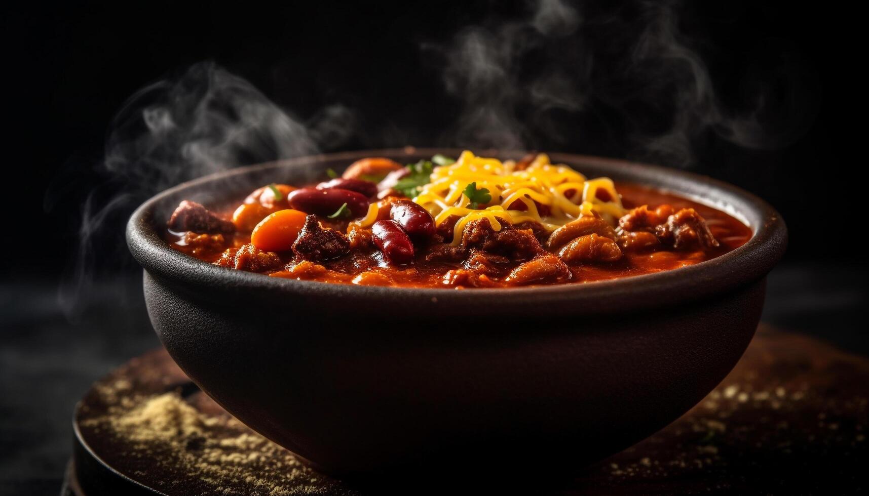 A la parrilla carne de vaca estofado con Fresco vegetales y especias generado por ai foto