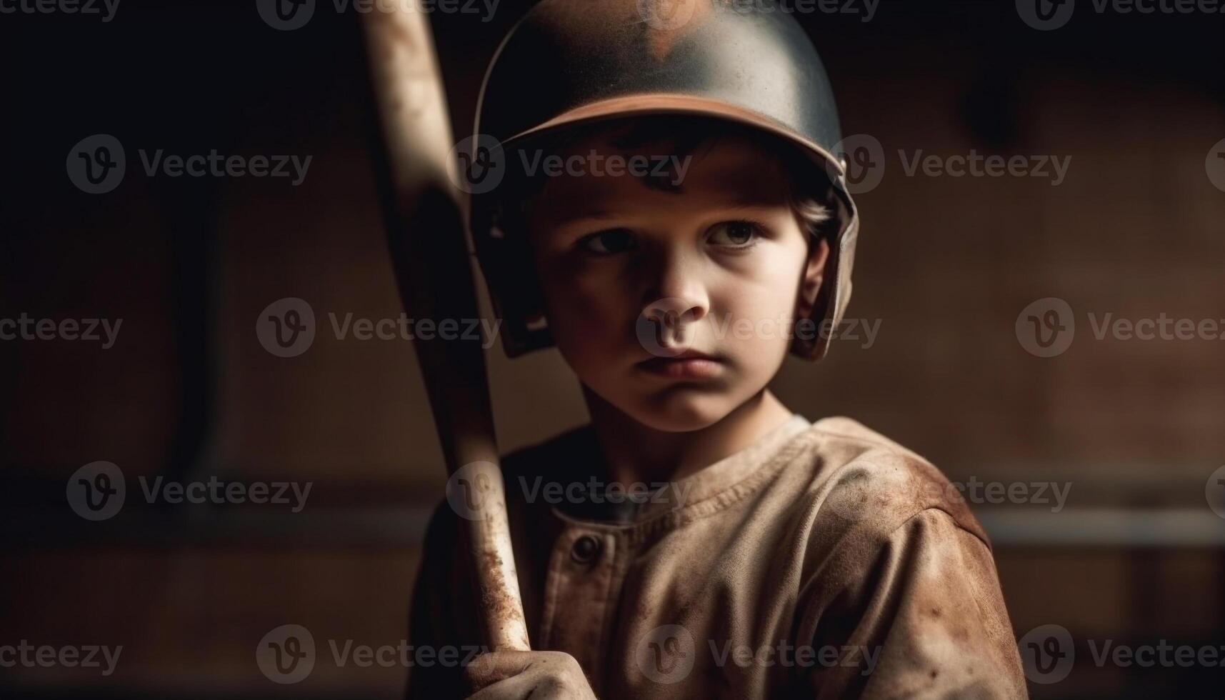 joven chico usa casco, Sueños de futuro generado por ai foto