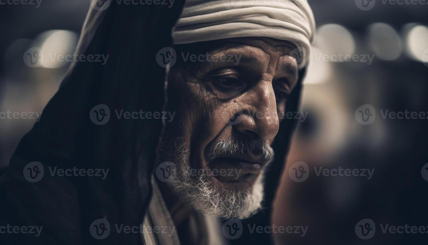 Smiling men of different cultures in city life generated by AI photo
