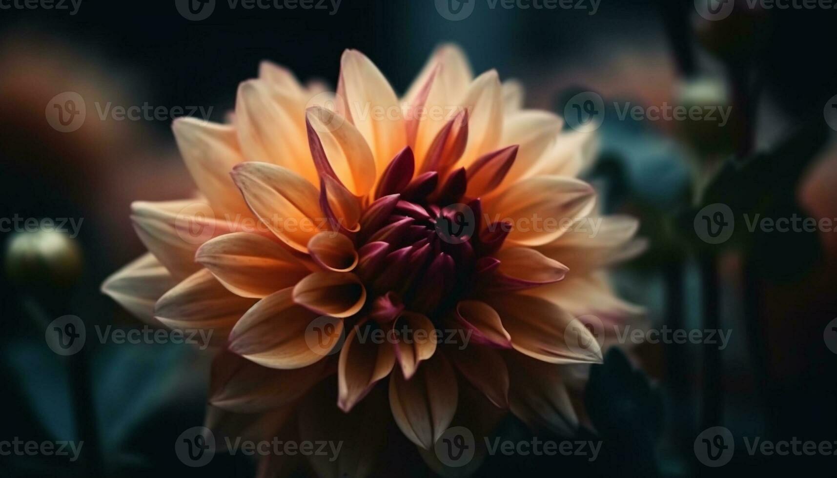 Vibrant dahlia blossom, a gift of nature generated by AI photo