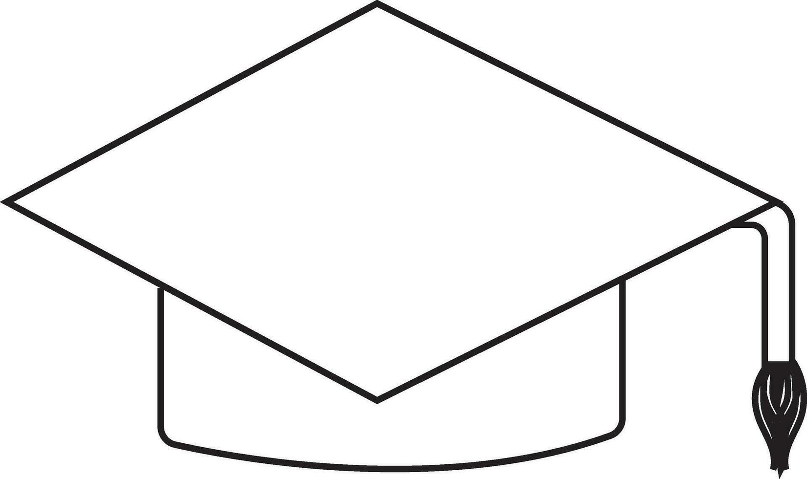 Illustration of university graducation hat icon. vector