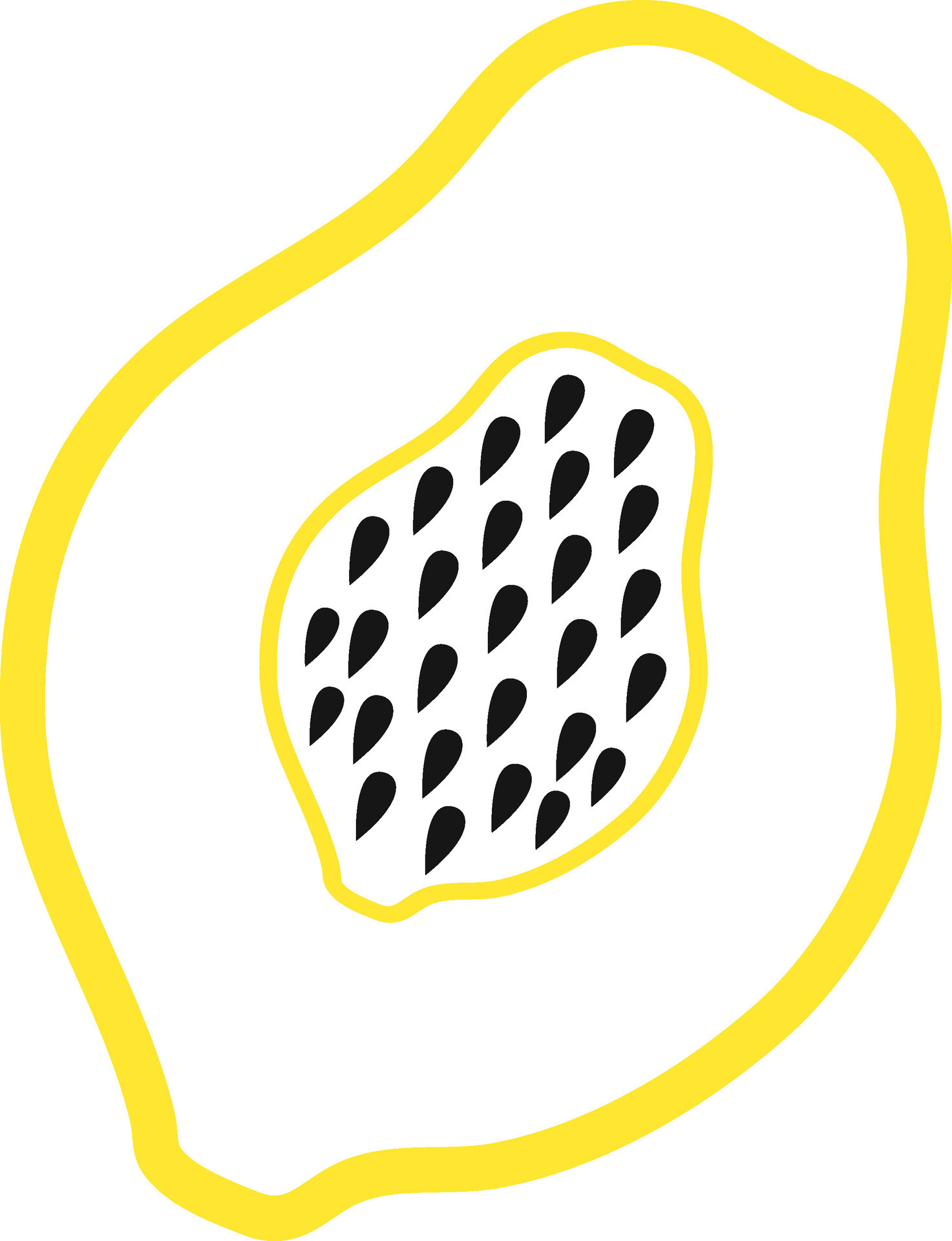 Vector papaya fruit icon in flat style. 24946844 Vector Art at Vecteezy