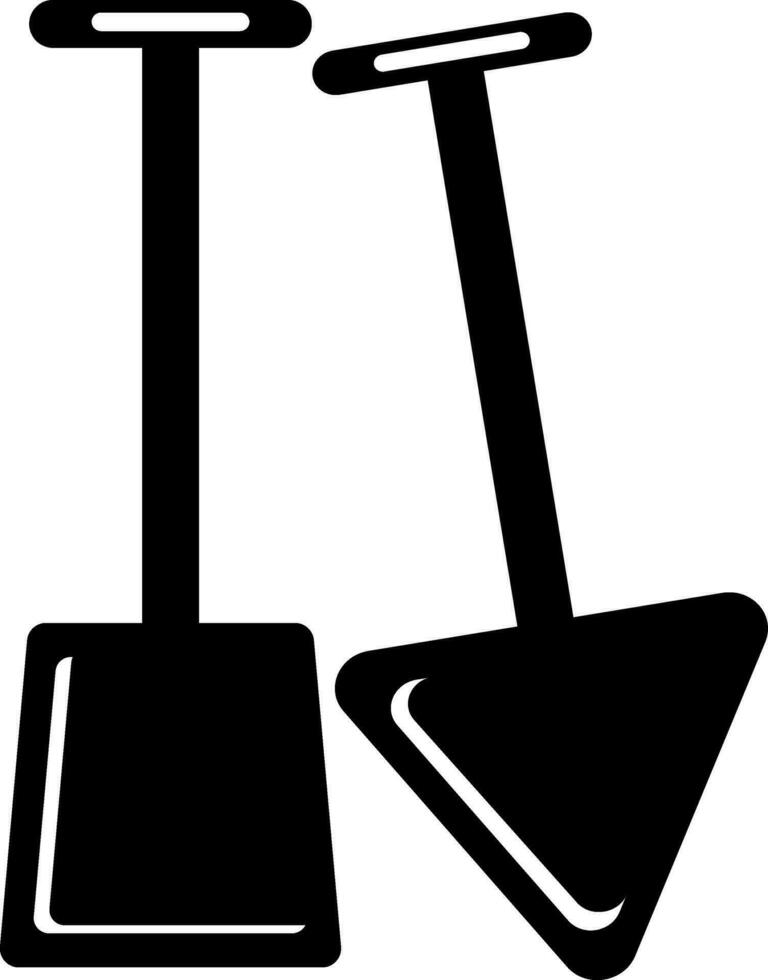 Flat illustration of Shovel and Trowel. vector