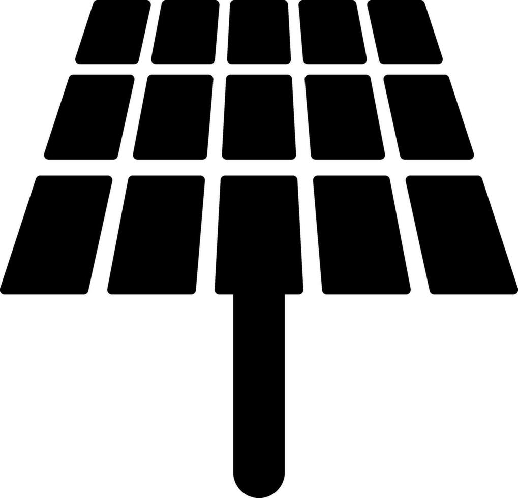 Solar Panel glyph icon. Solar energy concept. vector