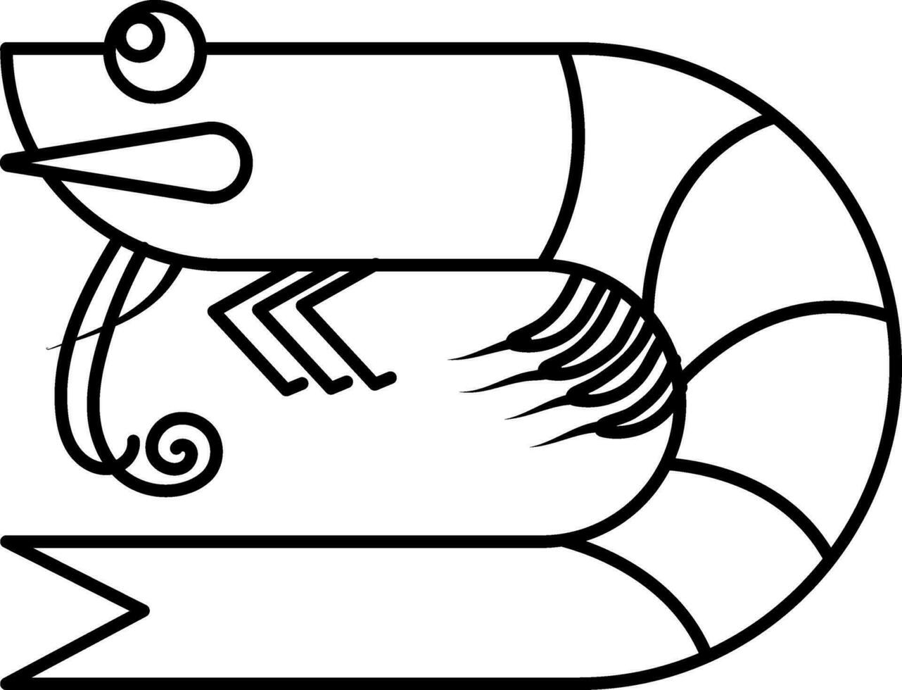 Cartoon character of a eel. vector