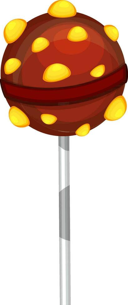 Illustration of sweet lollipop. vector