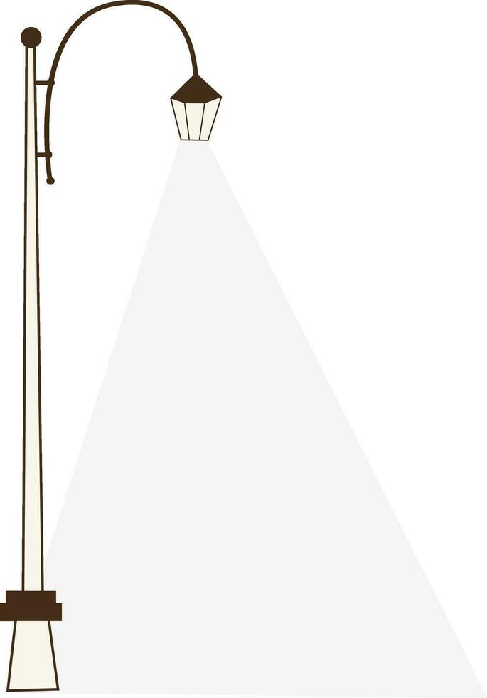 Illustration of street light icon. vector