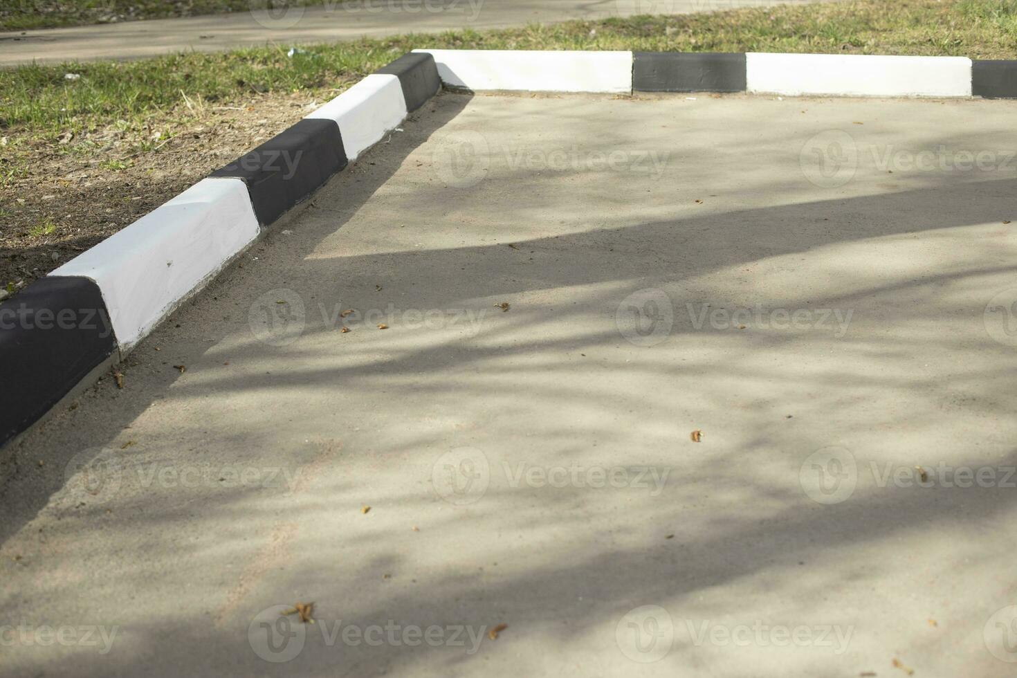 Painted borders. Parking details. Transport coloring. photo