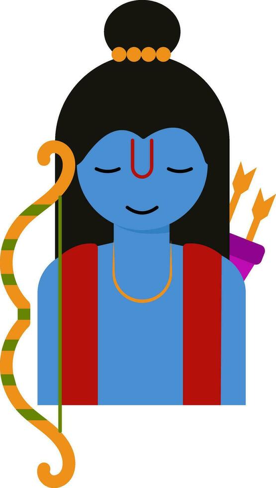 Isolated Rama Character Icon In Flat Style. vector