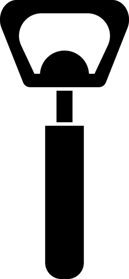 Bottle opener glyph icon or symbol. vector