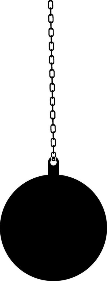 Flat illustration of Wrecking Ball. vector