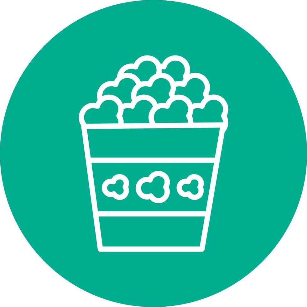 Popcorn Vector Icon Design