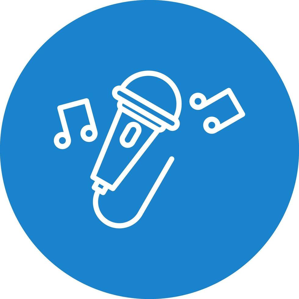 Singing Vector Icon Design