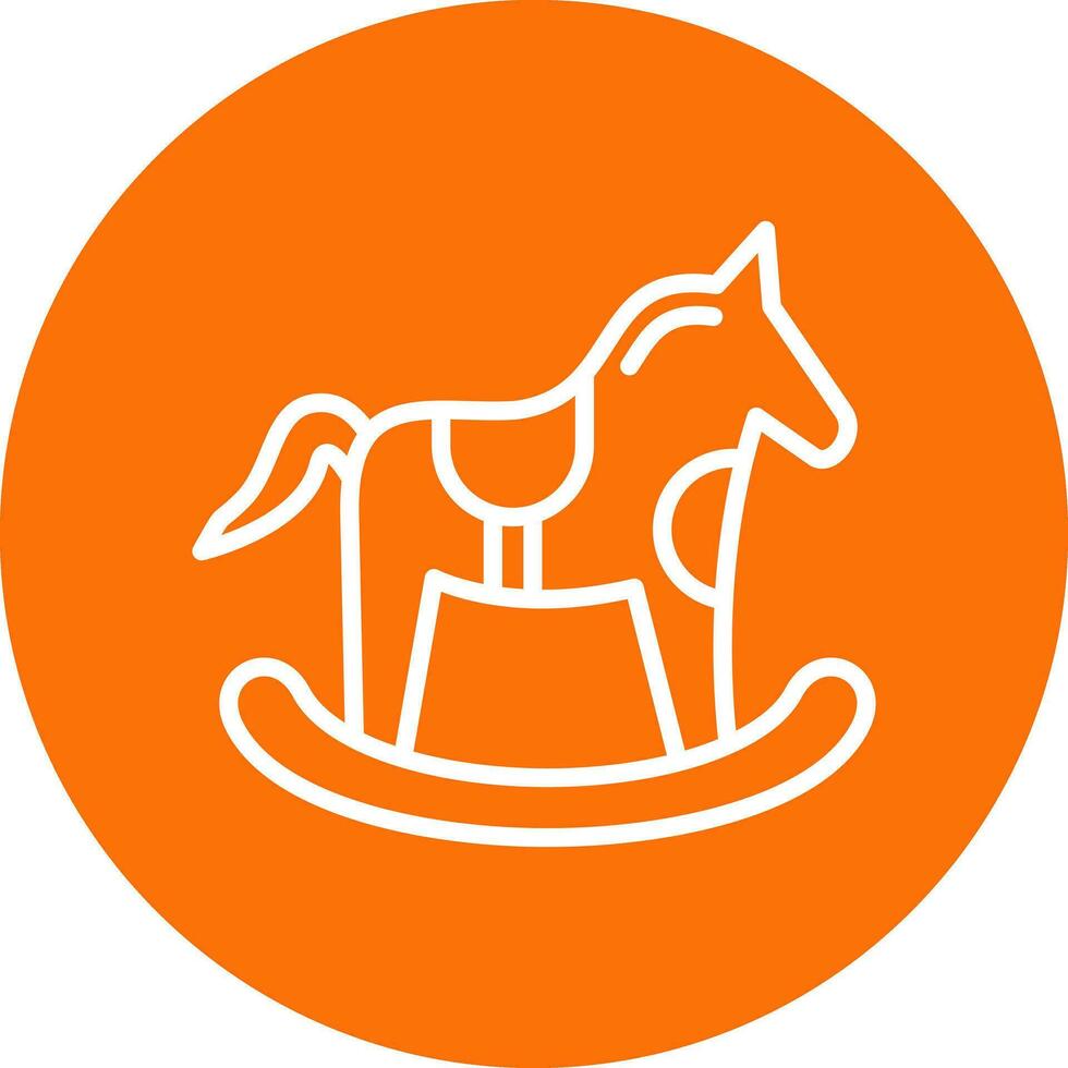 caballo juguete vector icono diseño