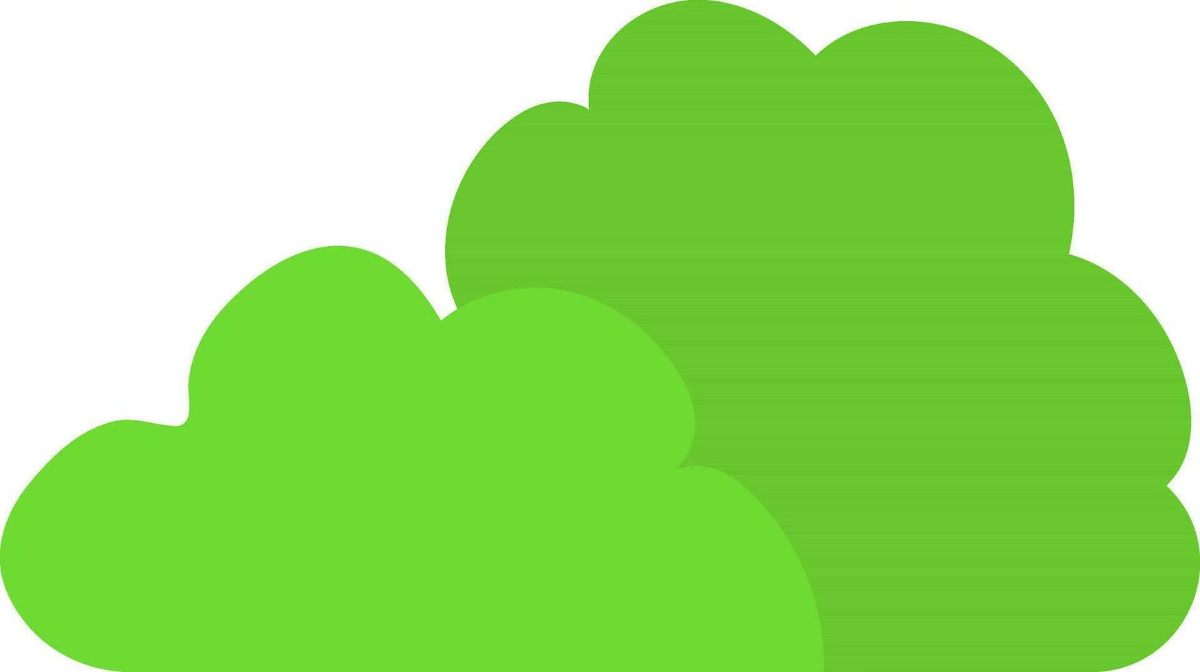 verde césped icono o símbolo en plano estilo. vector