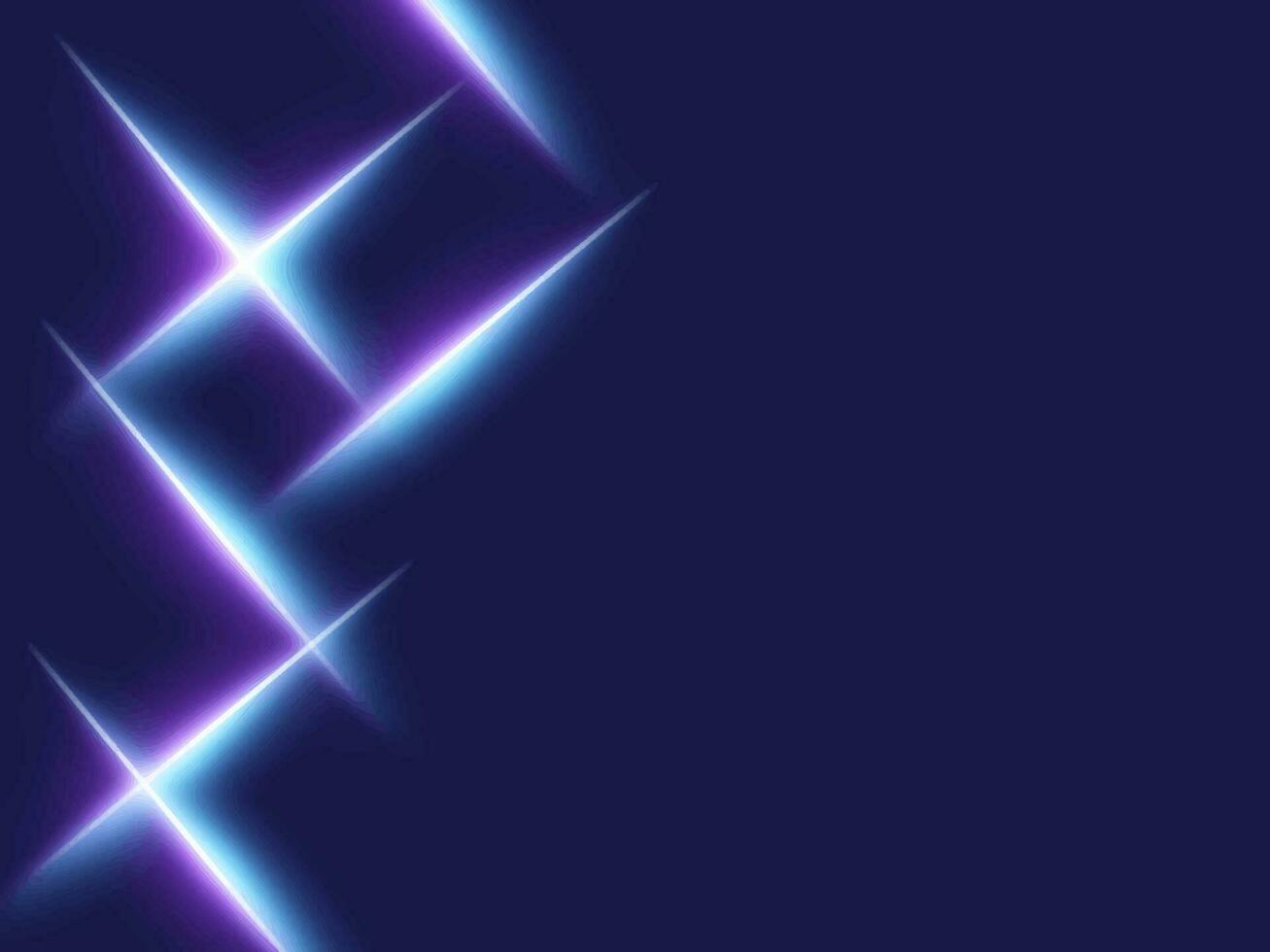 Light Cross Lines Against Blue Background. Technology Concept. vector