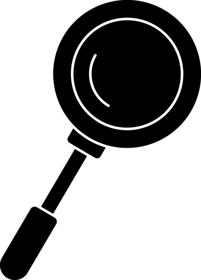 Flat style magnifying glass. vector
