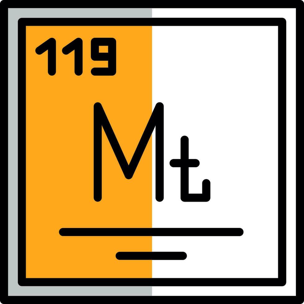 Meitnerium Vector Icon Design