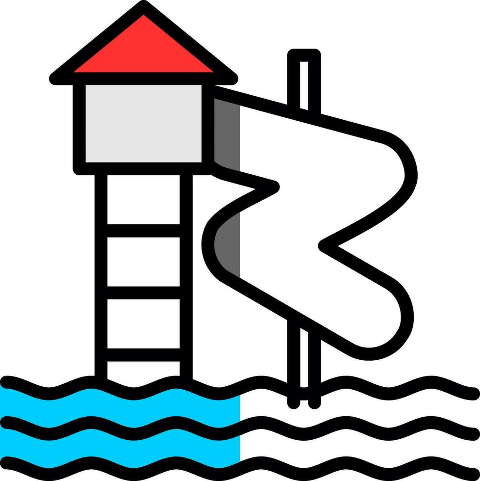 Water park Vector Icon Design