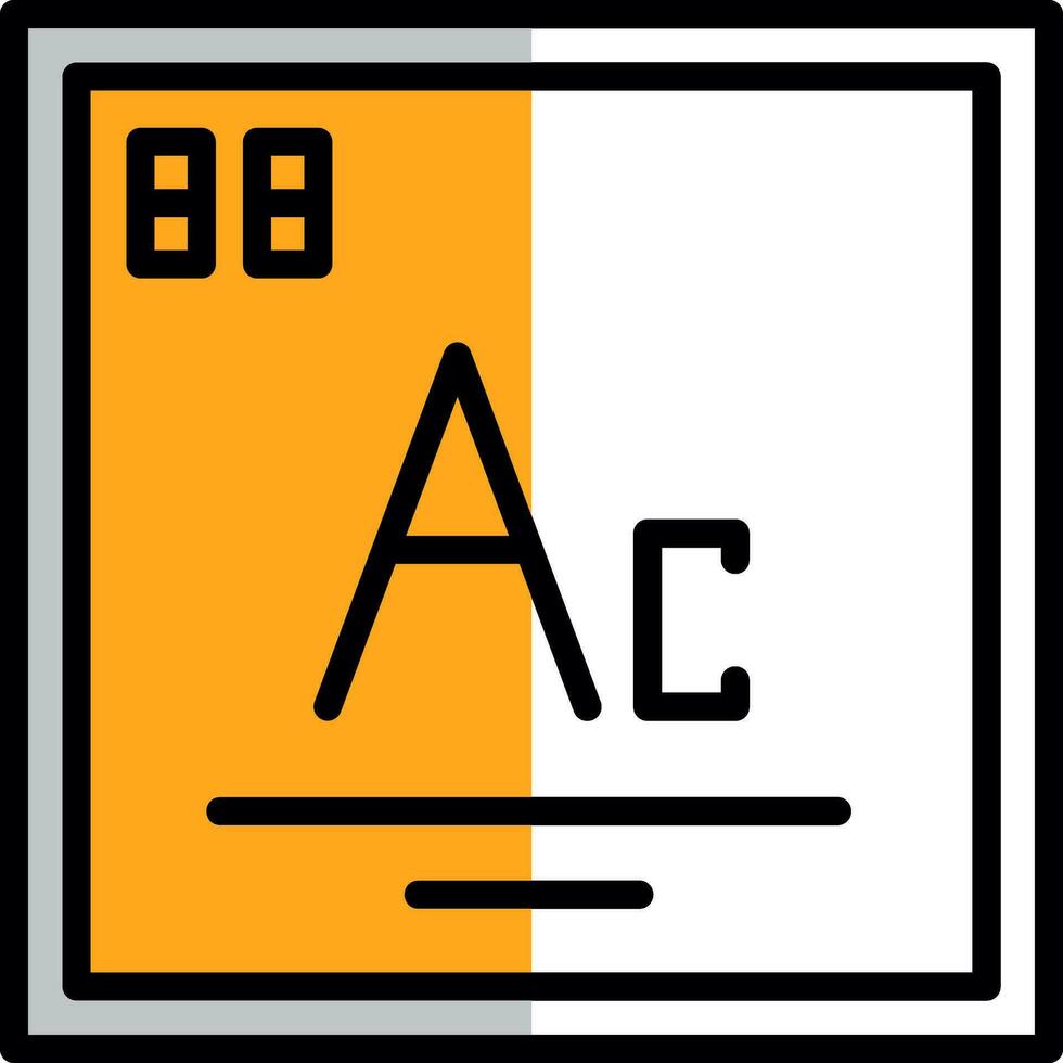 Actinium Vector Icon Design