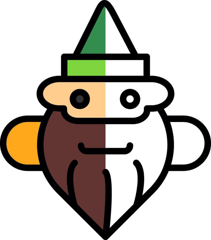 diseño de icono de vector de gnomo