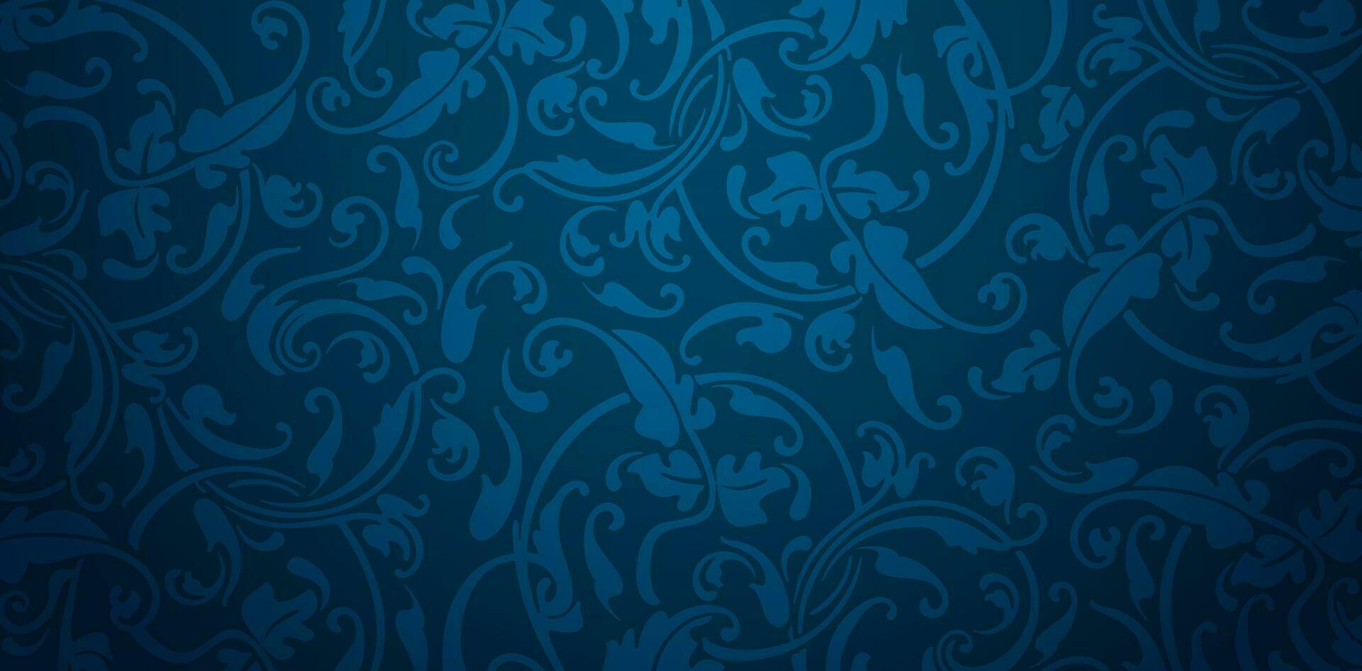 vector illustration floral ornamental blue patterned backgrounds wallpapers for Presentations marketing, decks, ads, books covers, Digital interfaces, print design templates material, banners, posters