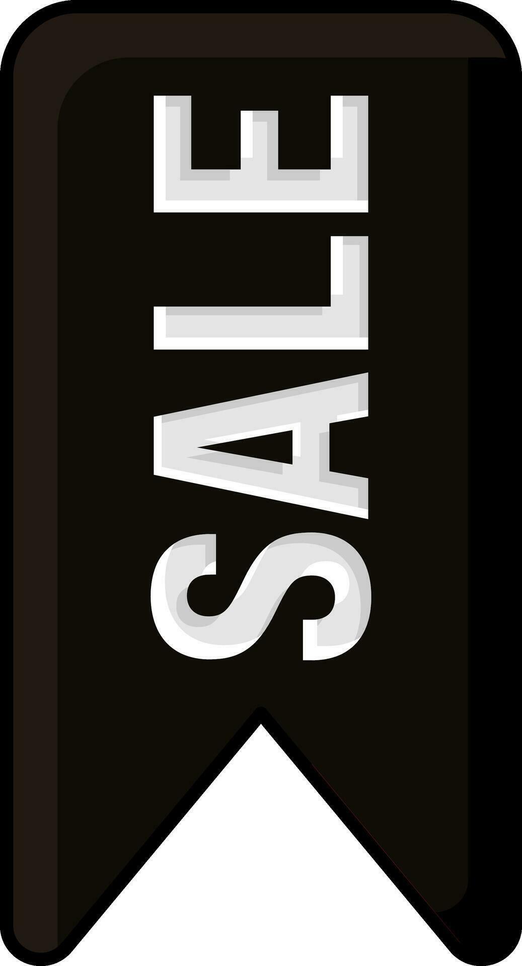 Sale Pennant Banner Icon In Black And White Color. 24949903 Vector Art at Vecteezy