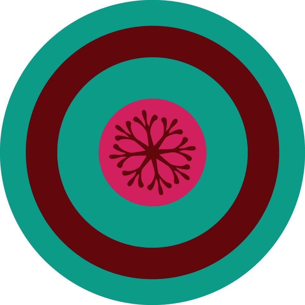 Colorful circular element in flat style. vector