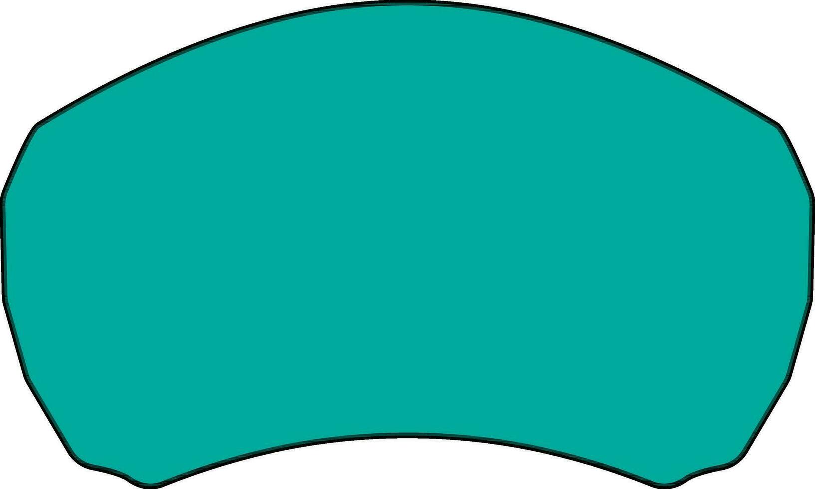 Green windshield on white background. vector