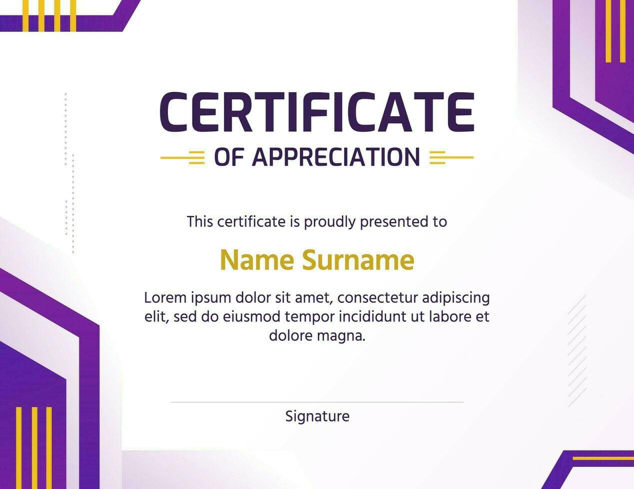 Geometric Gradient Certificate of Appreciation template