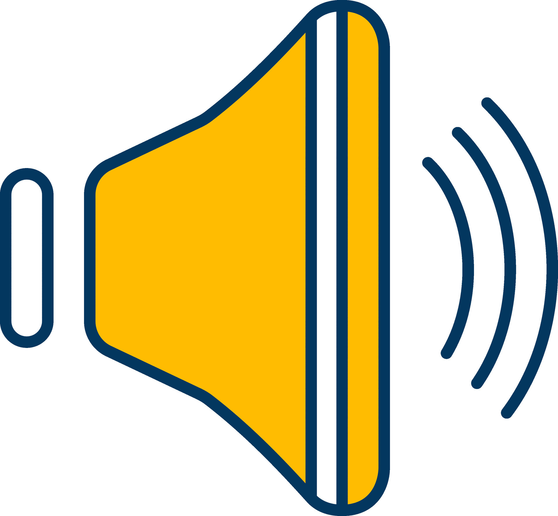 Speaker Icon Or Symbol In Yellow Color. 24950271 Vector Art at Vecteezy