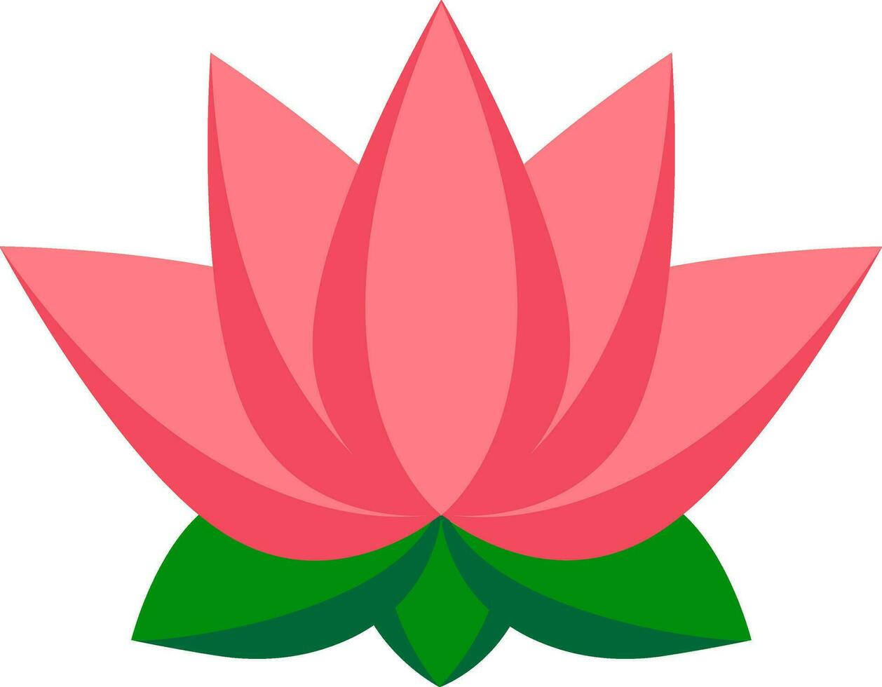 Red Lotus Flower Icon In Flat Style. 24950584 Vector Art at Vecteezy