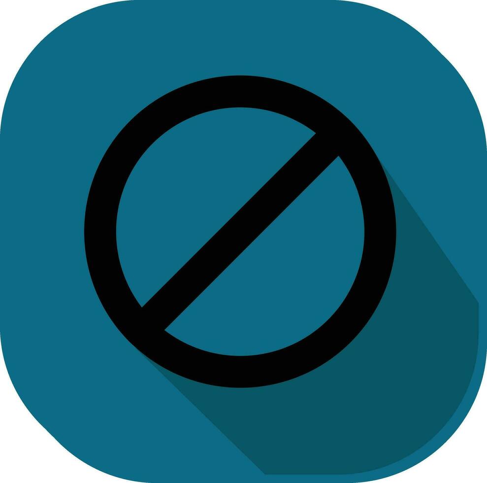Flat Style Block Square Icon In Black And Teal Color. vector