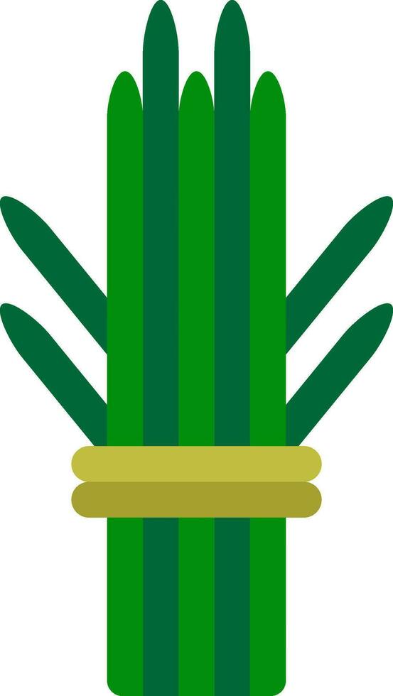 Durva  Leaves Bundle Icon In Flat Style. vector