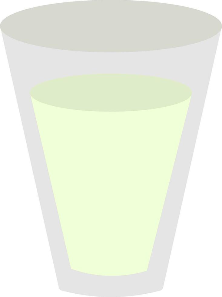 Cosmic Latte Thandai Glass Icon In Flat Style. vector