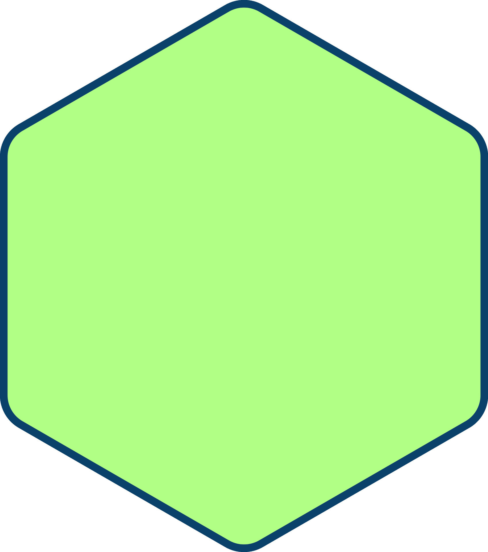 Hexagon Icon Or Symbol In Green Color. 24951186 Vector Art at Vecteezy