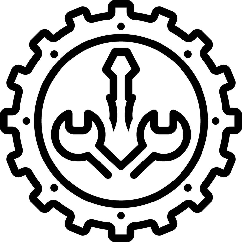 line icon for configured vector