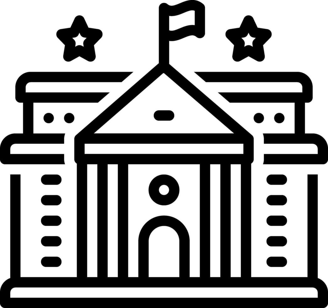 line icon for college vector