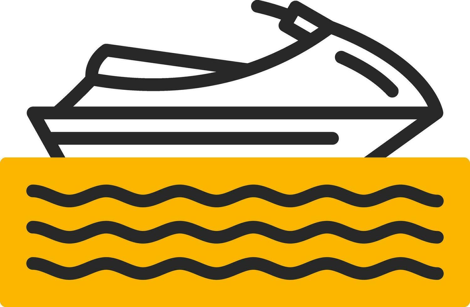 Jetski Vector Icon Design