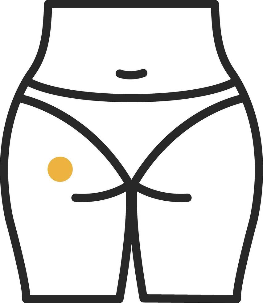 nalgas vector icono diseño