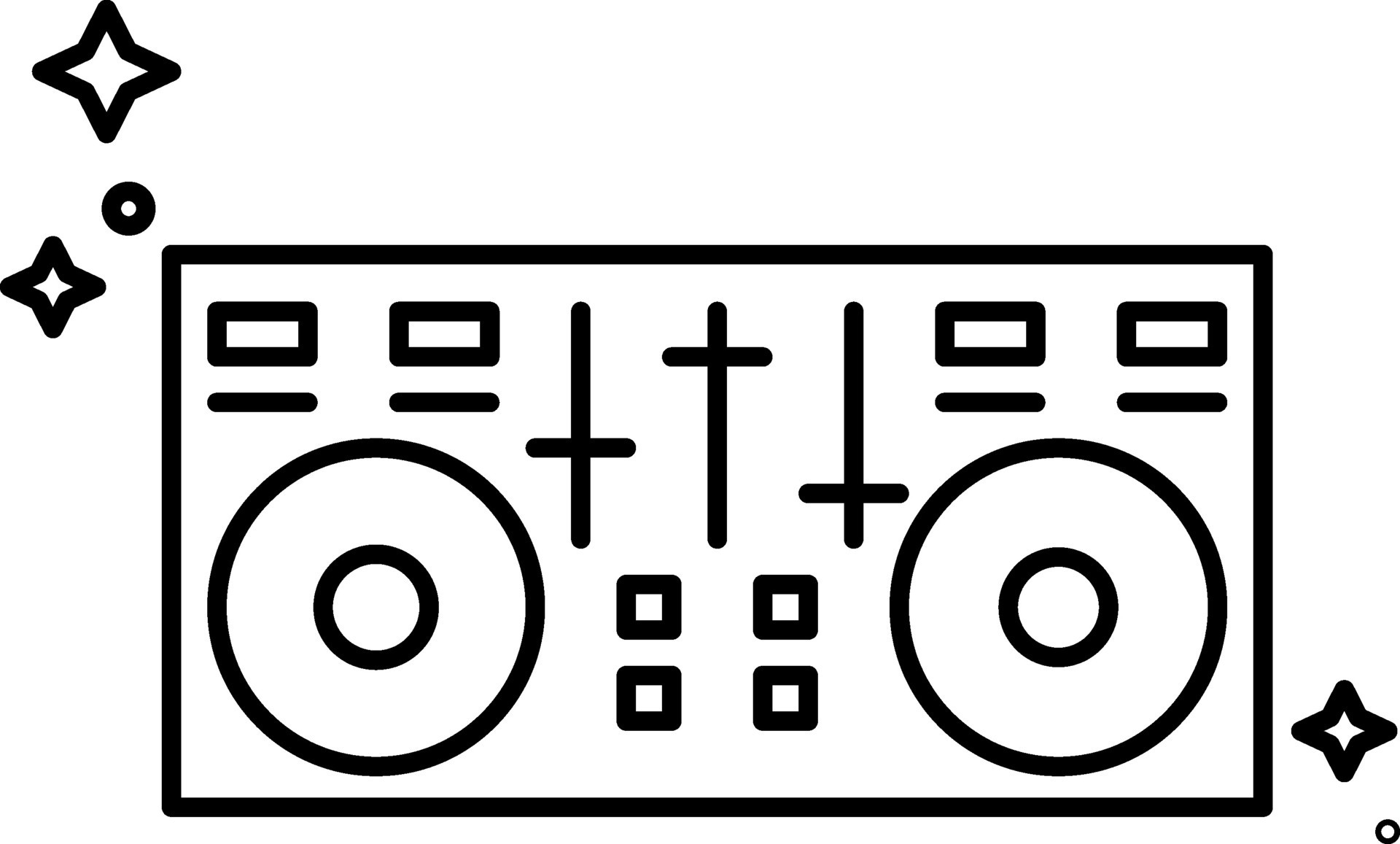 Black Lineal Style Sound Board Icon. 24951676 Vector Art at Vecteezy