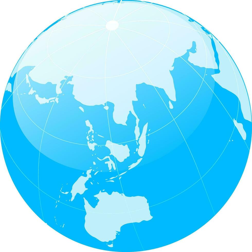 Vector Earth Globe icon or symbol.