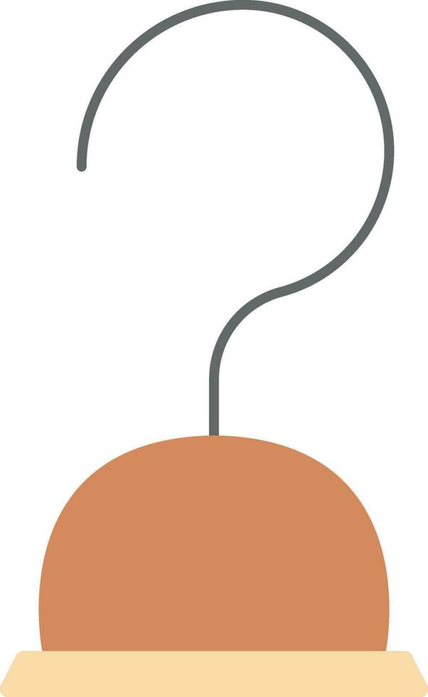 Hook Hand icon In Brown And Gray Color. vector